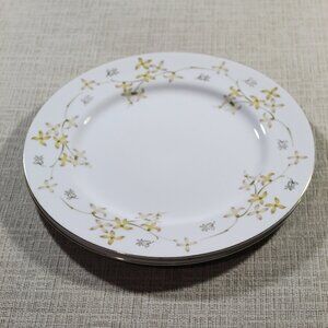 Set of 2 - Summit Fine China Japan Barbara, Porcelain 10.5" Dinner Plates